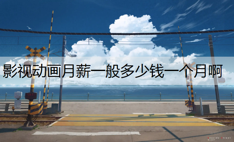 影视动画月薪一般多少钱一个月啊