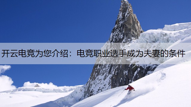 电竞职业选手成为夫妻的条件