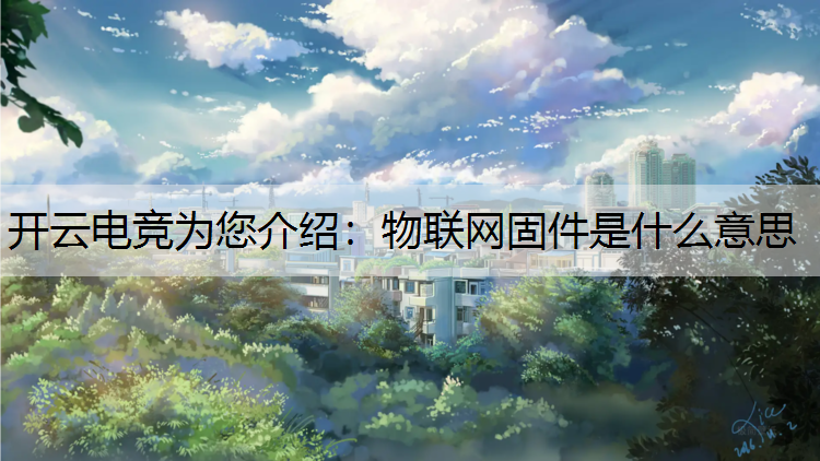 物联网固件是什么意思