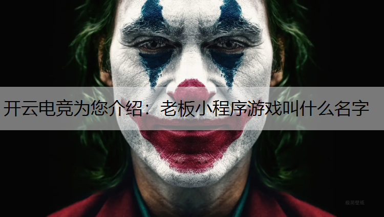 老板小程序游戏叫什么名字